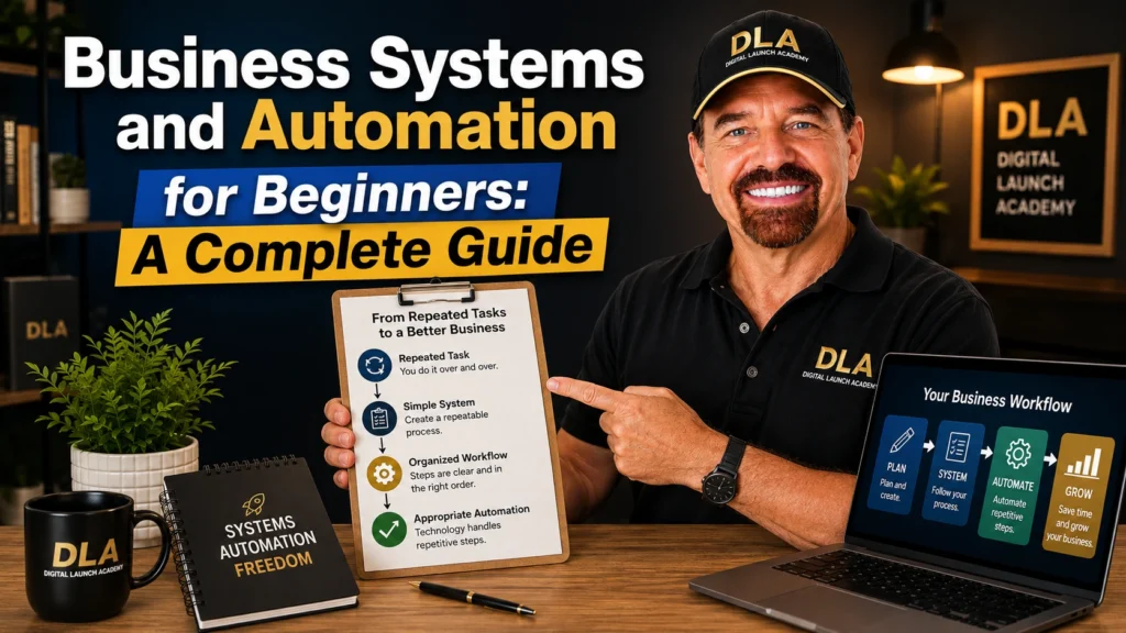 Today, Glenn is teaching about business systems and automation, and he is showing the workflow.