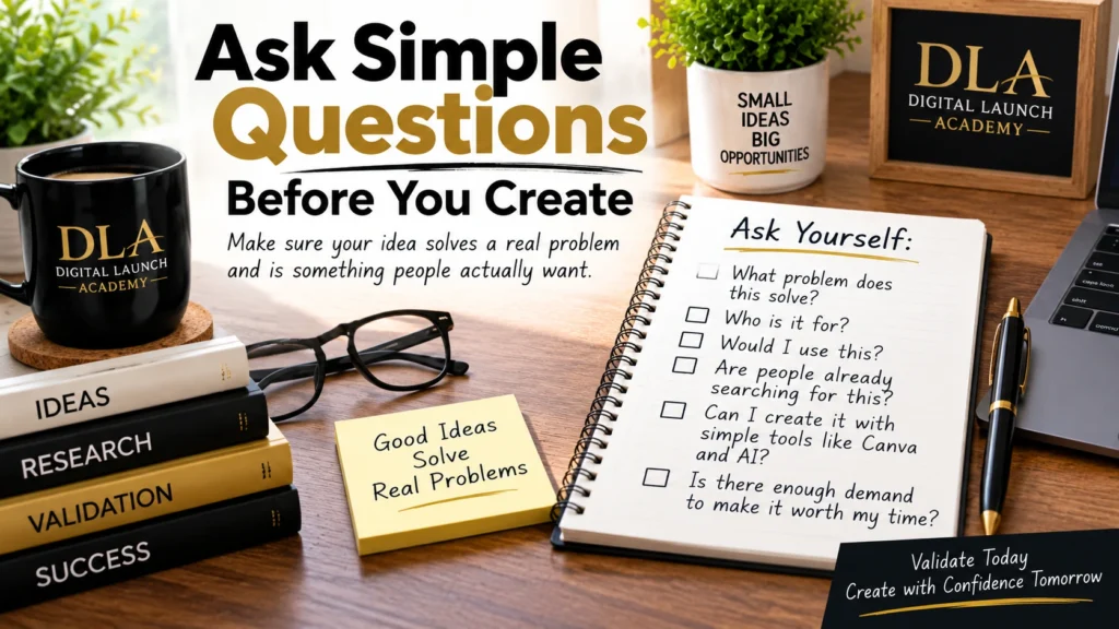 Ask simple questions before you create.