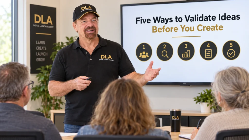 Glenn is sharing the five ways to validate ideas before you create.