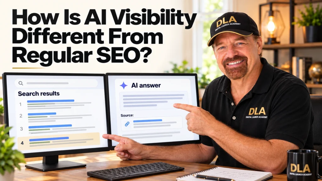 Glenn shares how visibility is different from regular SEO