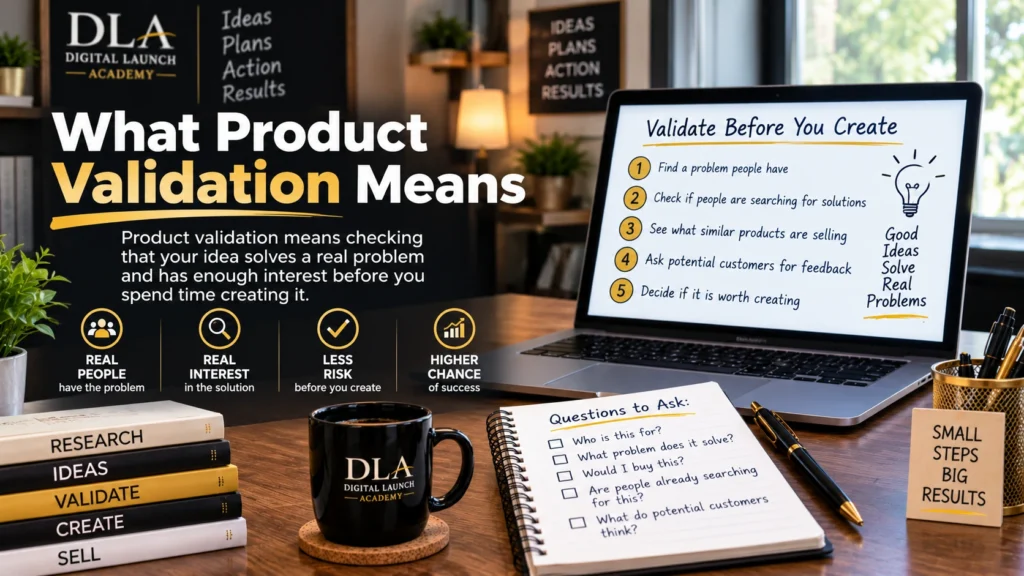 What product validation means.