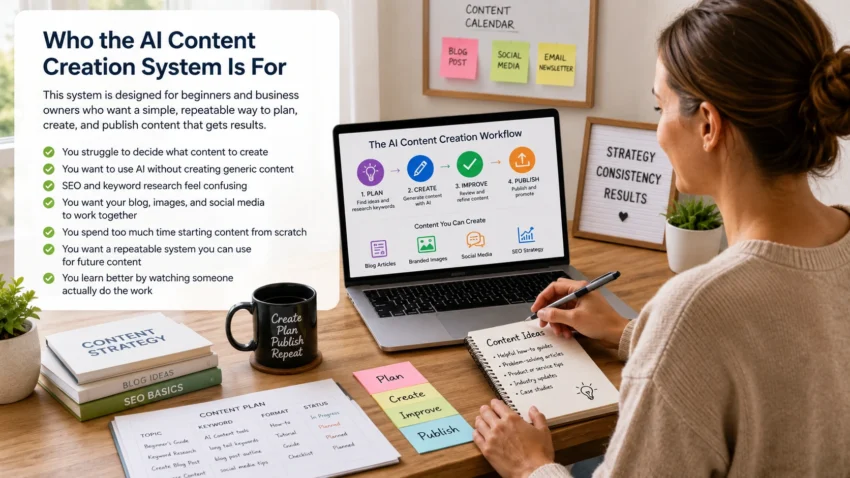 Who the AI Content Creation System Is For