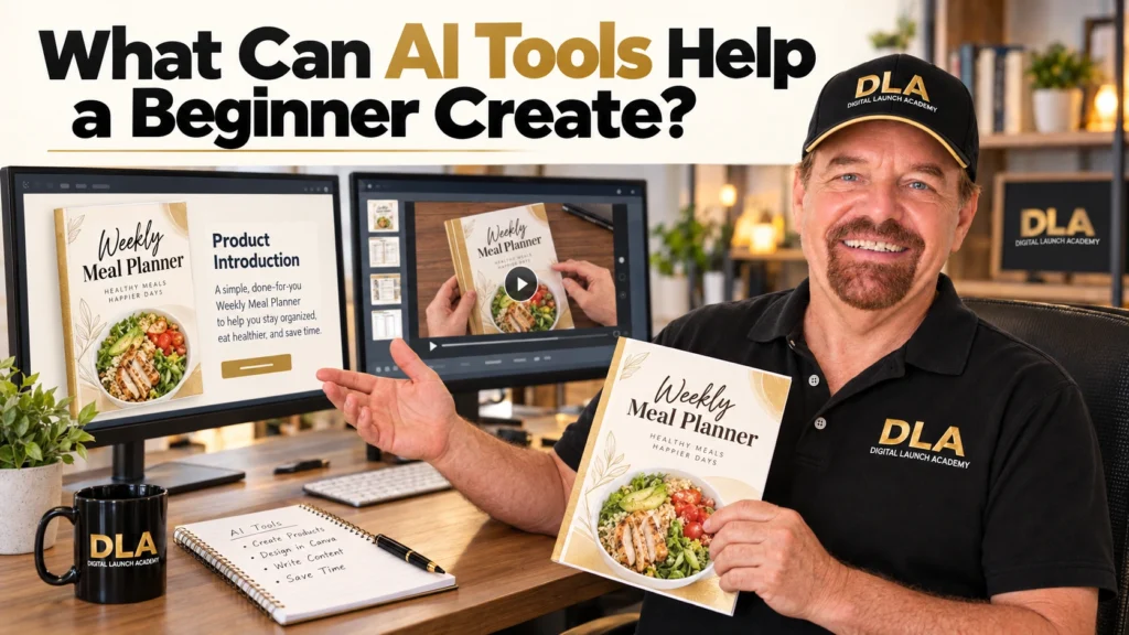 Glenn is giving an example of what can AI tools help a beginner create.